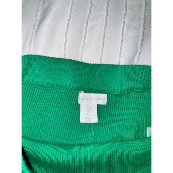 House of Harlow High Rise Flare Pants Green Women's Small Y2K Retro Shamrock - Picture 5 of 13